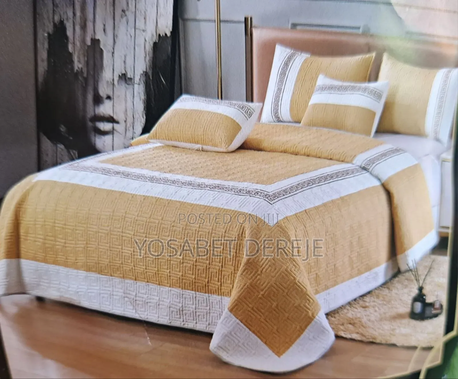 Quality 5picአልጋ ልብስ(Bed Spread)