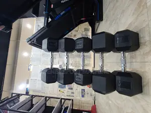 Photo - ከአዉሮጳ ያስመጣናቸዉ ዘመናዊ Hexagonal Dumbbells