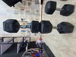 Photo - New Imported የአዉሮፓ ስታንዳርድ Hex Dumbbells