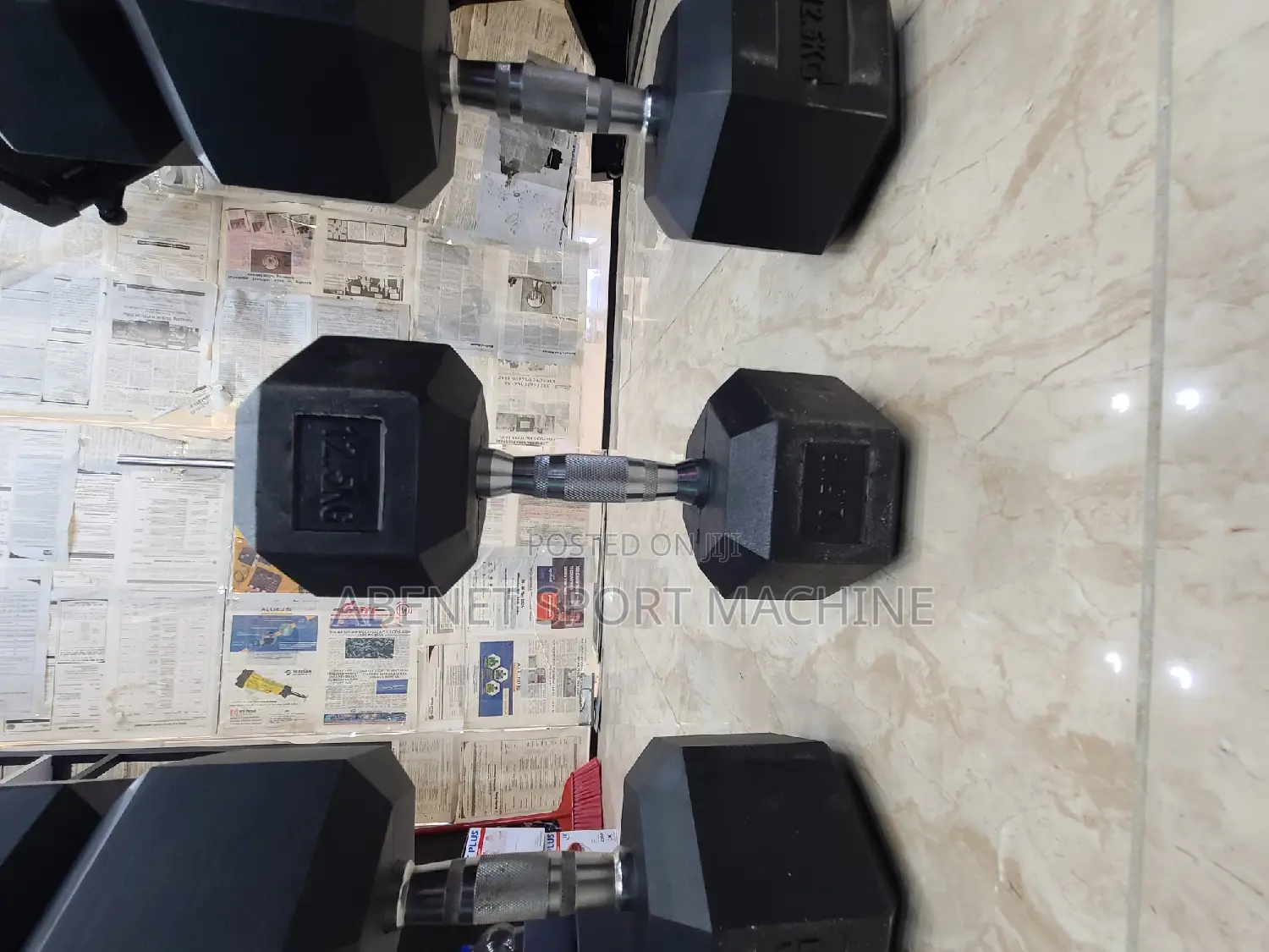 Hex Dumbbells ለቤቶ የአዉሮፓ ስታንዳርድ