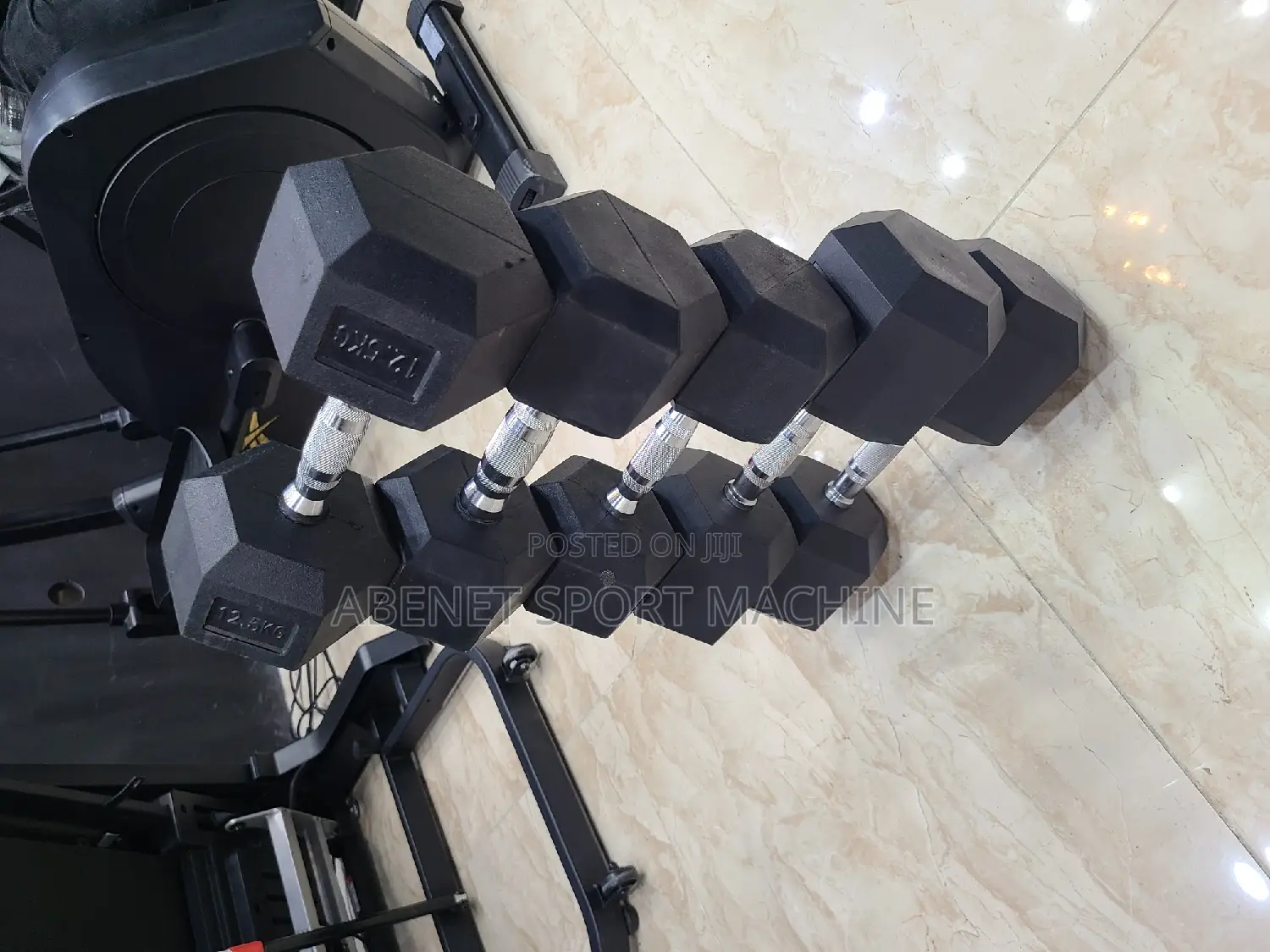 ዘመናዊ የሆኑ Hexagonal የአዉሮጳ ስታንዳርድ Dumbbells