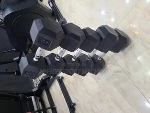 Photo - ዘመናዊ የሆኑ Hexagonal የአዉሮጳ ስታንዳርድ Dumbbells