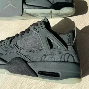 Original Air Jordan 4 Retro X Kaws ‘Dark Gray’ Men’S Shoes