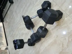 Photo - ዘመናዊ Hexagonal Dumbbell ጤንነታችሁን የሚጠብቁበት