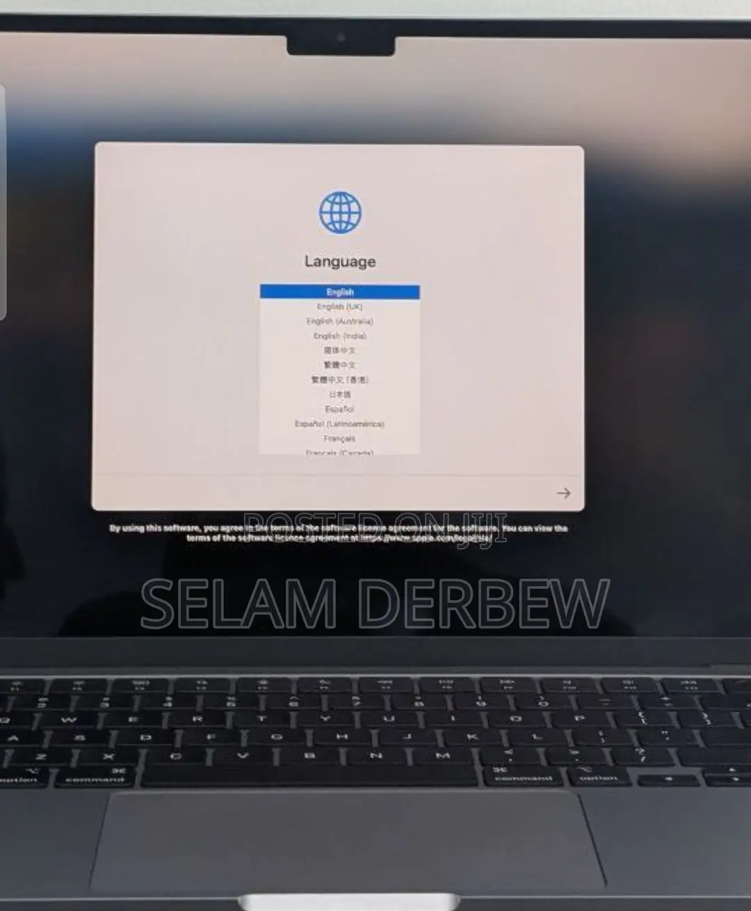 New Laptop Apple MacBook Air 2024 M3 13-Inch 16GB Apple M3 SSD 256GB