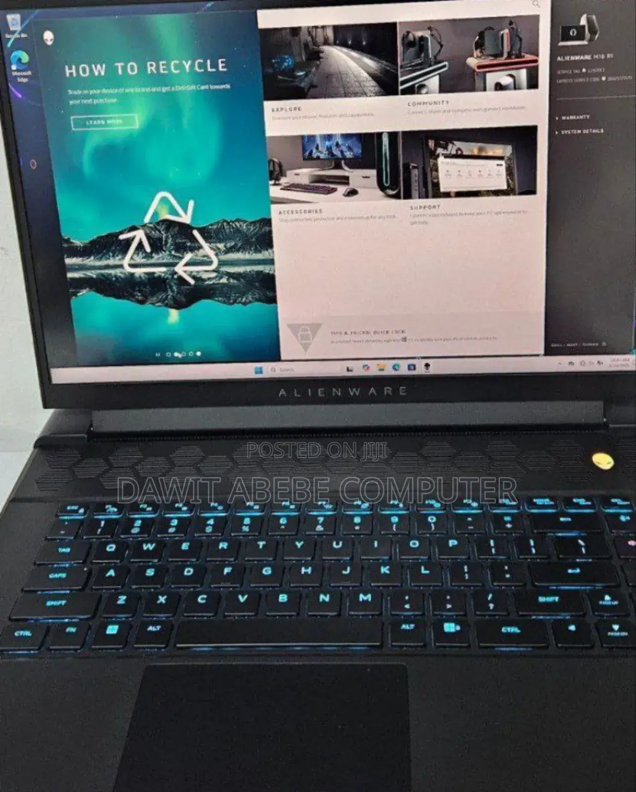 New Laptop Dell Alienware M16 16GB Intel Core I9 SSD 1T
