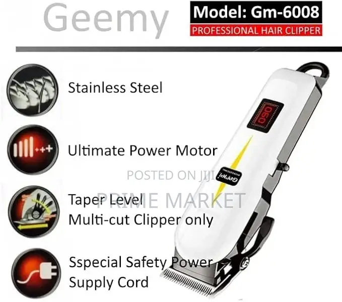 Geemy Professional Hair Clipper Model Gm 6008