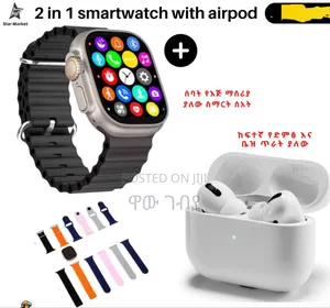Photo - 2 in 1 Smartwatch With Airpod Combo Set