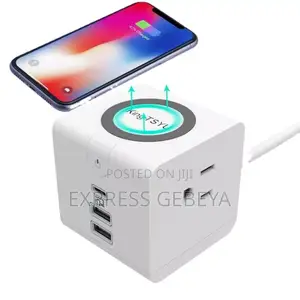 Multifunctional Rubic Cube Fast Charger Socket