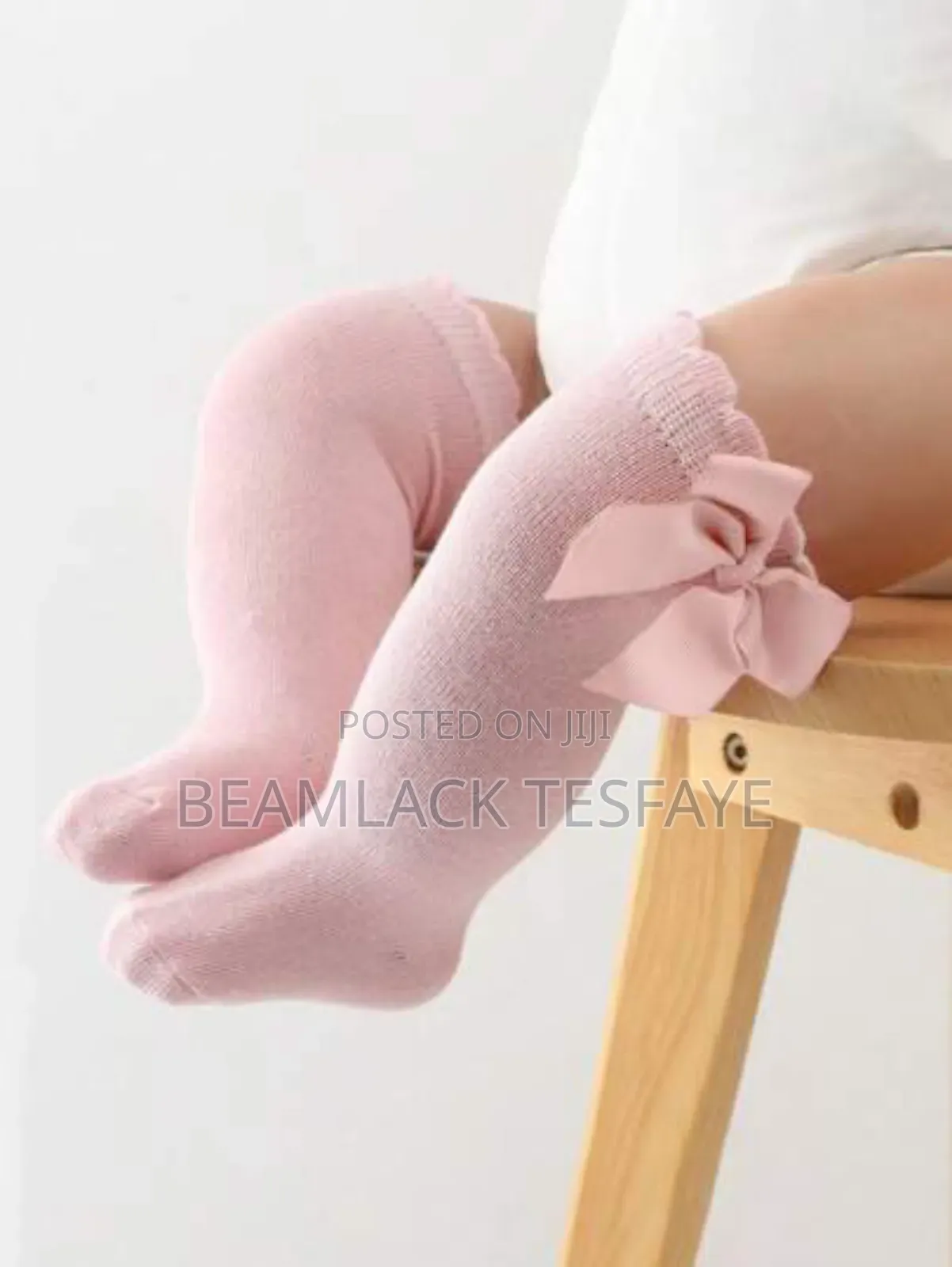 Baby Girl Knee High Bow Decor