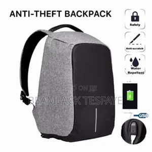 Unisex Anti-Theft Backpack With Usb Charging Port