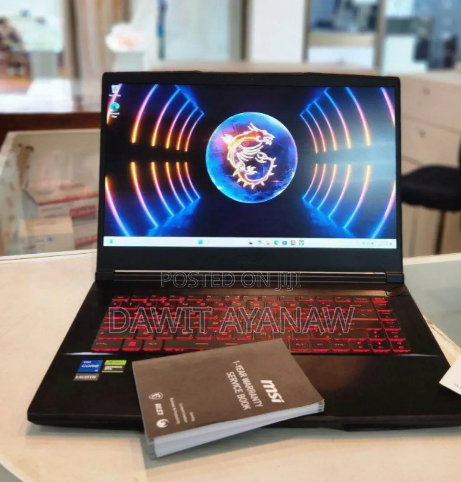 New Laptop MSI GF63 16GB Intel Core I5 SSD 512GB