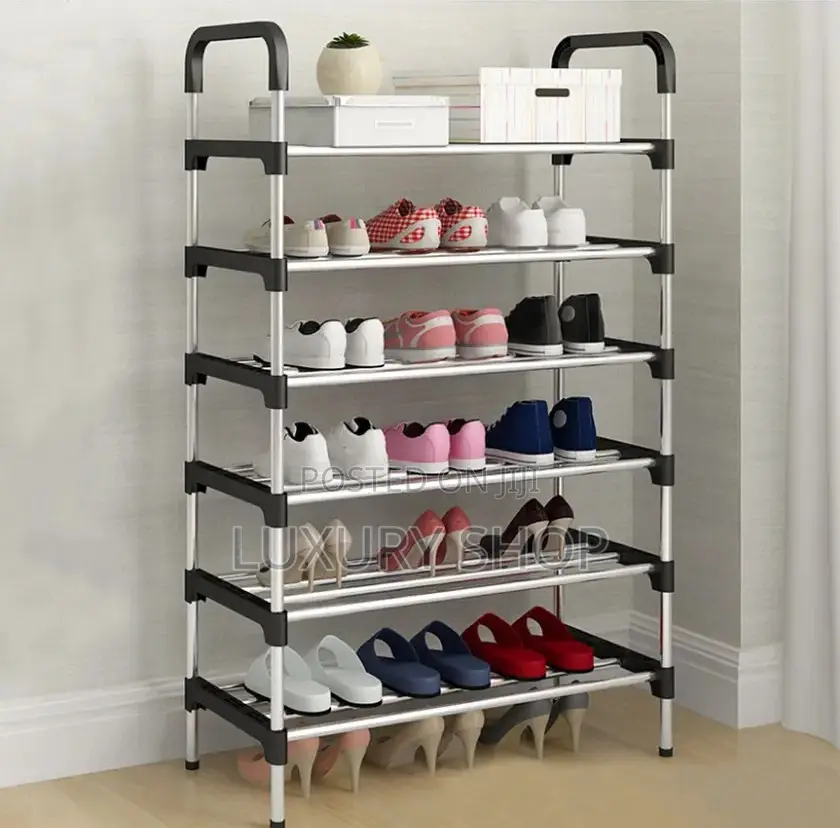 6 Layer Stainless Steel Shoes Rack
