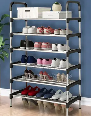 6 Layer Stainless Steel Shoes Rack