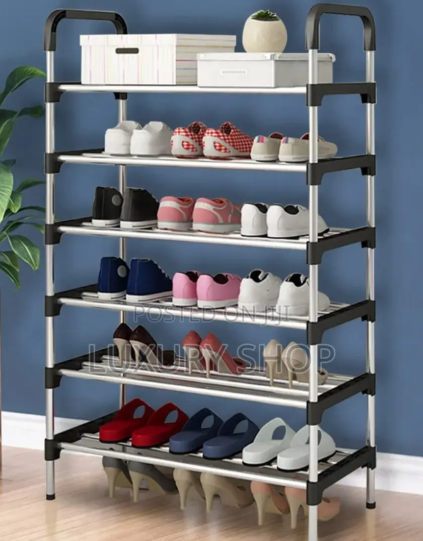 6 Layer Stainless Steel Shoes Rack