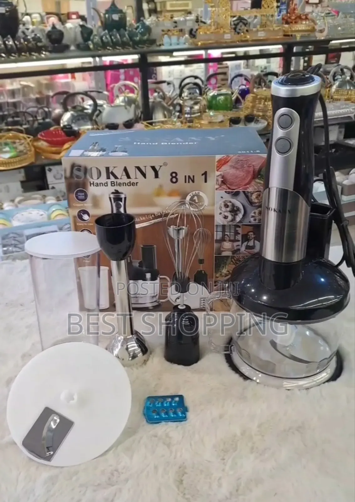 Baby Food Processor Sokany 8 in 1 Electric Hand Blender