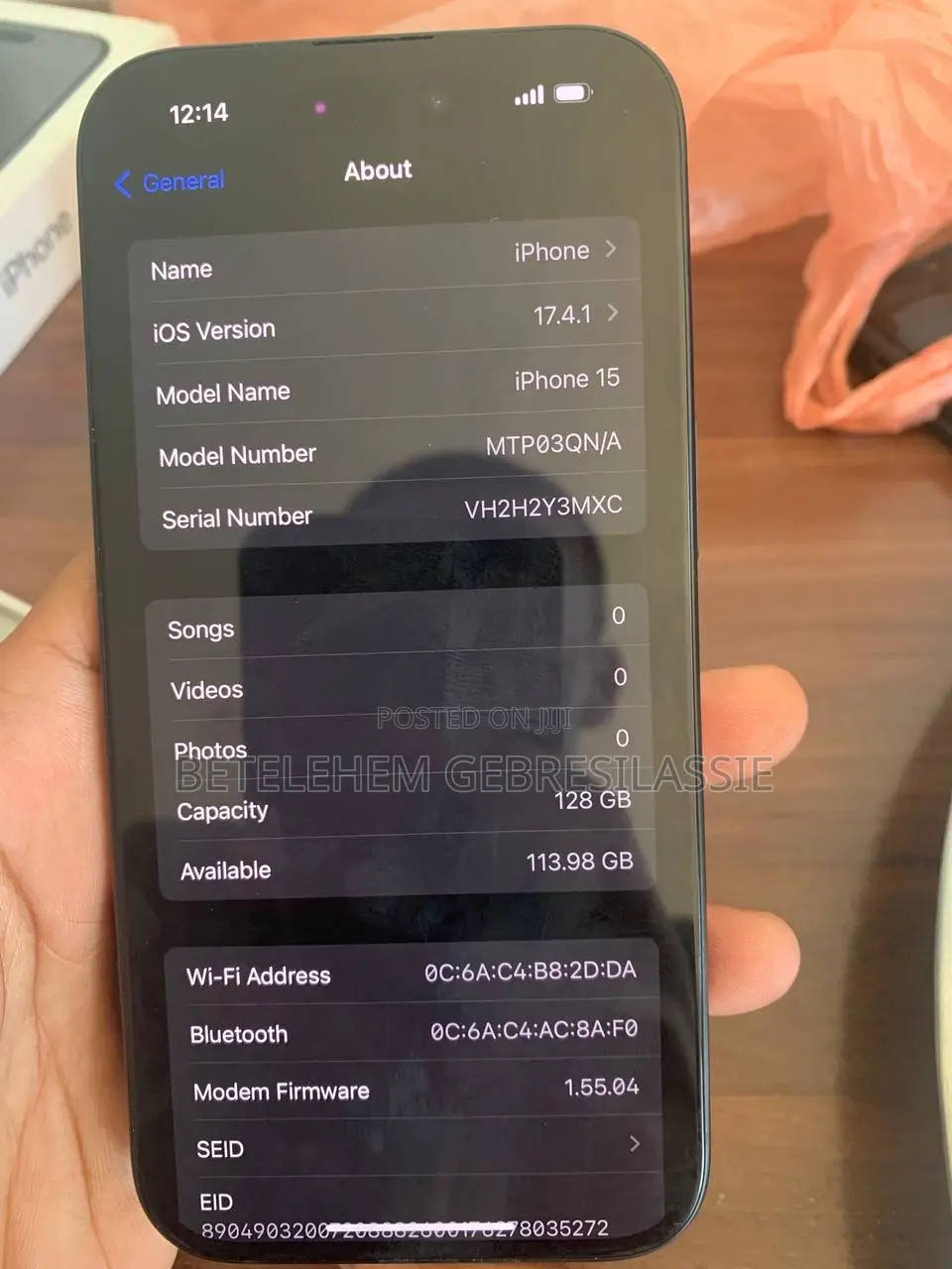 Apple iPhone 15 128 GB Black