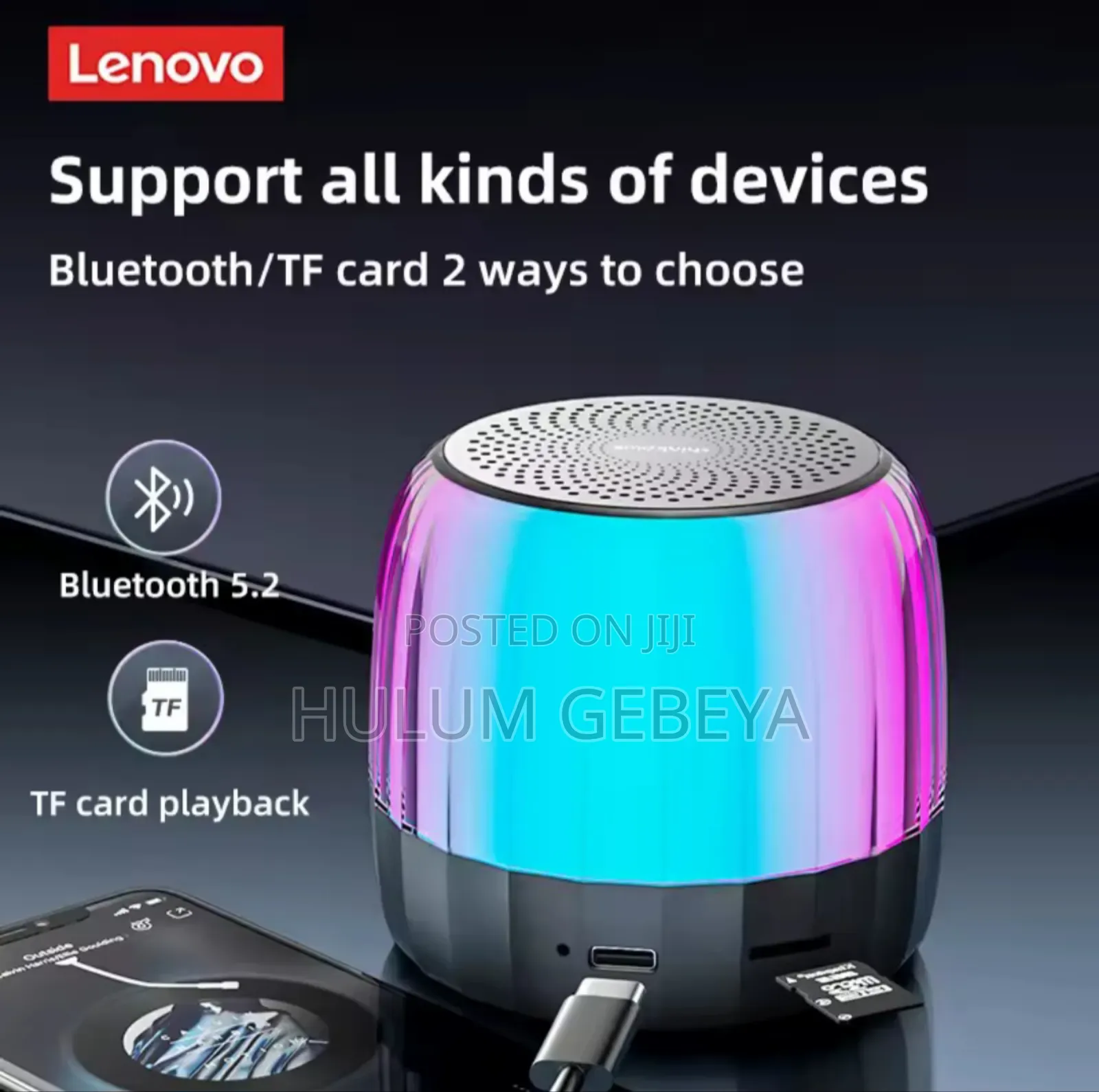 Lenovo Plus Bluetooth RGB Lighting Speaker