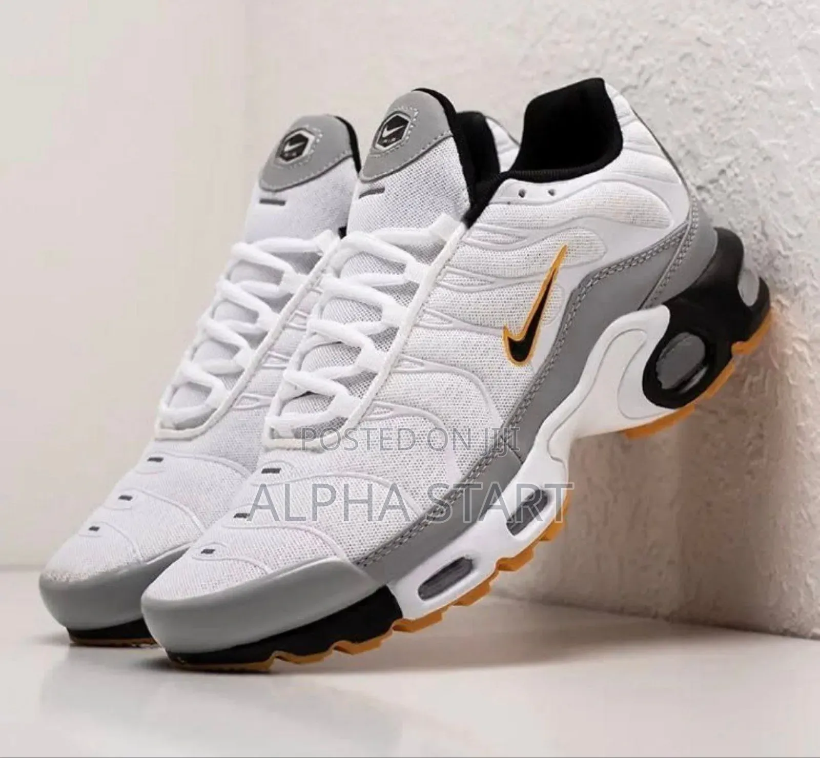 Nike Air Max Tn Plus Orange White Sneaker Shoes for Men's