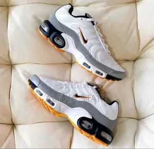 Nike Air Max Tn Plus Orange White Sneaker Shoes for Men's