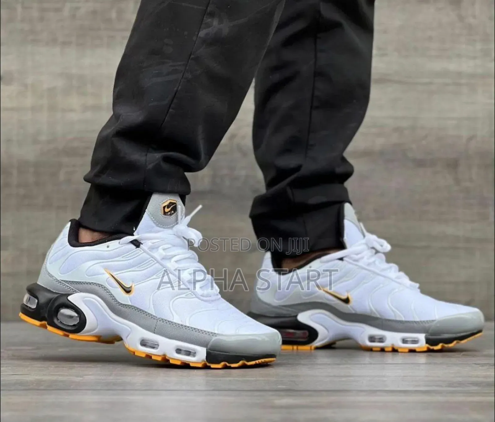 Nike Air Max Tn Plus Orange White Sneaker Shoes for Men's