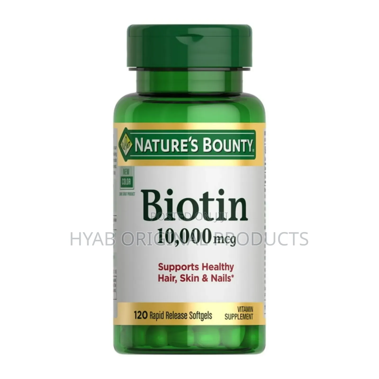 Nature’S Bounty Biotin Supplement, 10000mcg, 120