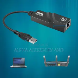 Photo - Compact Lan Adapter Plug Play for Laptop, Mac, Pc, Travel