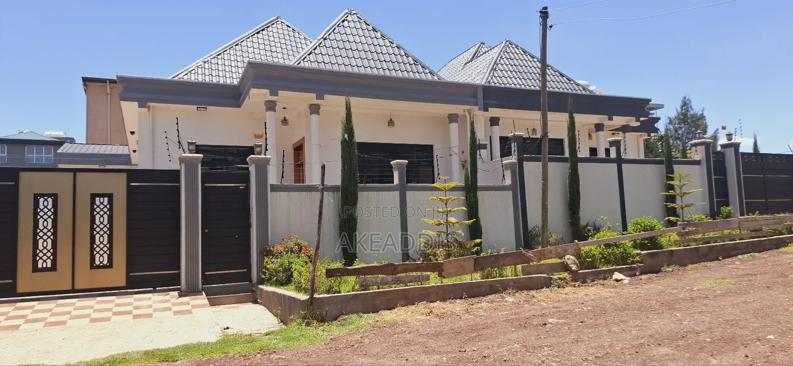 Furnished 5bdrm House in ሰሚት, Bole for sale