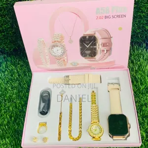 Photo - A58 Plus Smart Watch 6in1 ስማርትና ኖርማል ሰአት ጆሮጌጥ ሀብል ቀለበት ብራስሌት