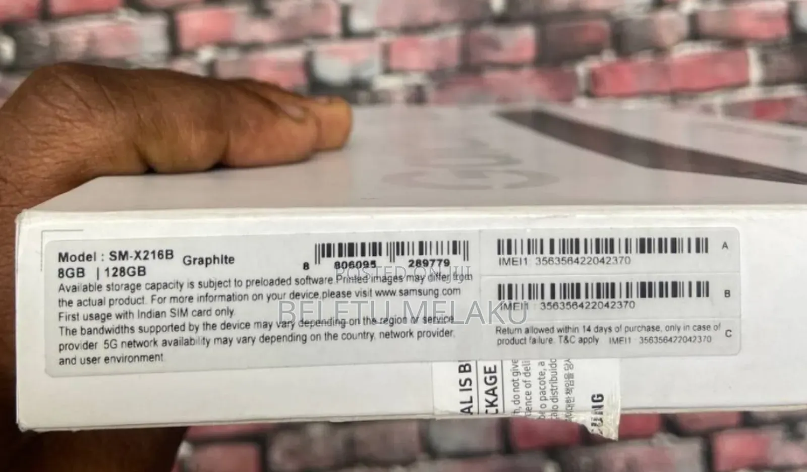 New Samsung Galaxy Tab A9+ 128 GB Black