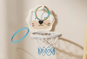 Basketball Hoop With Ring Toss Game