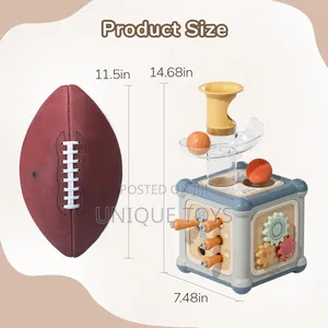 10-in-1 Montessori Wooden Activity Cube