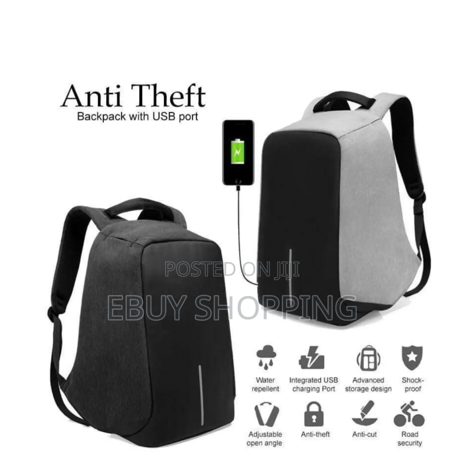 15.6" Anti-Theft College Backpack – Perfect for Students
