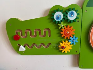 18-in-1 Crocodile Activity Wall Panels Game Puzzle Boards