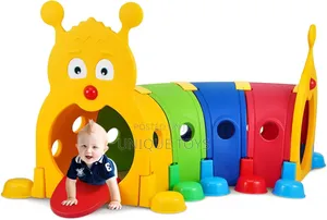 Photo - Multicolor Caterpillar Tunnel for Kid, 4 Sections