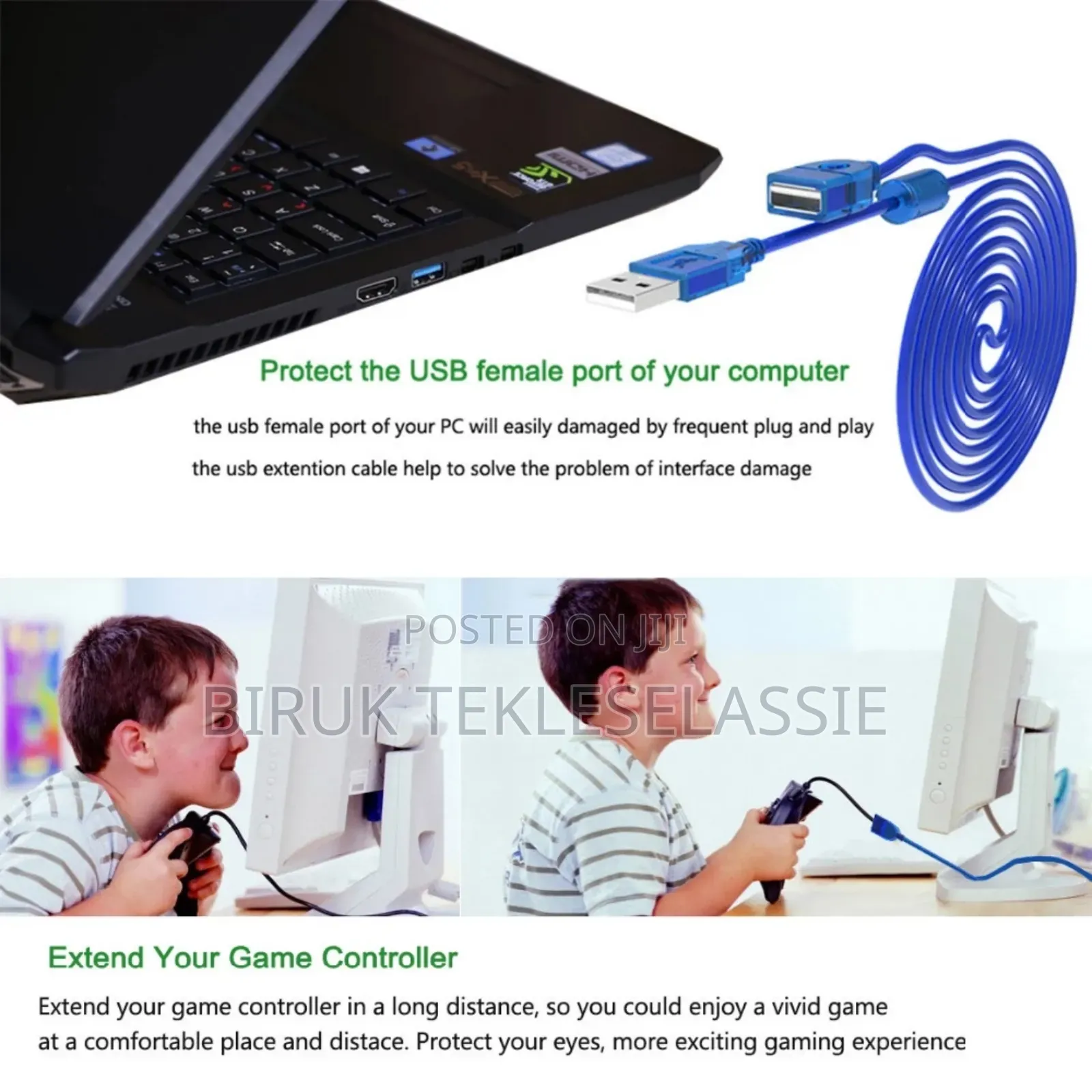 Usb 2.0 Extension Cable Male to Female Extender 1.5 Meter