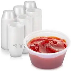 Ketchup and Mayonnaise Plastic Cups