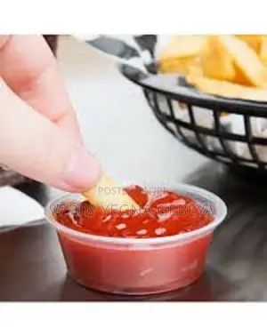 Ketchup and Mayonnaise Plastic Cups