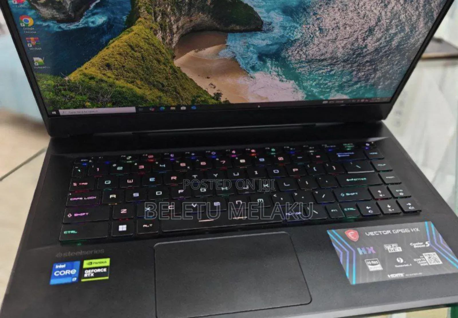 New Laptop MSI Vector GP66HX 12UGS 32GB Intel Core I7 SSD 1T