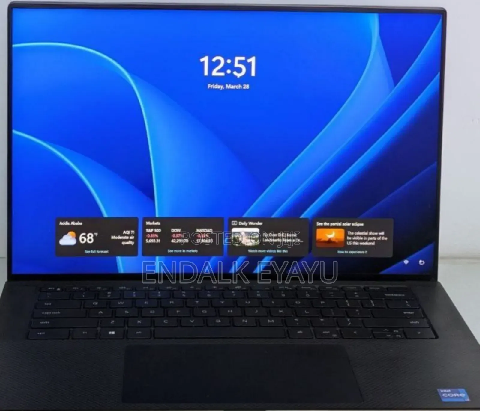 New Laptop Dell XPS 15 9510 16GB Intel Core I7 SSD 512GB