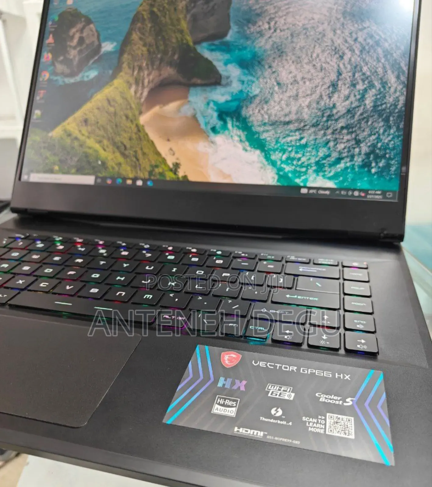 New Laptop MSI Vector GP66HX 12UGS 32GB Intel Core I7 SSD 1T