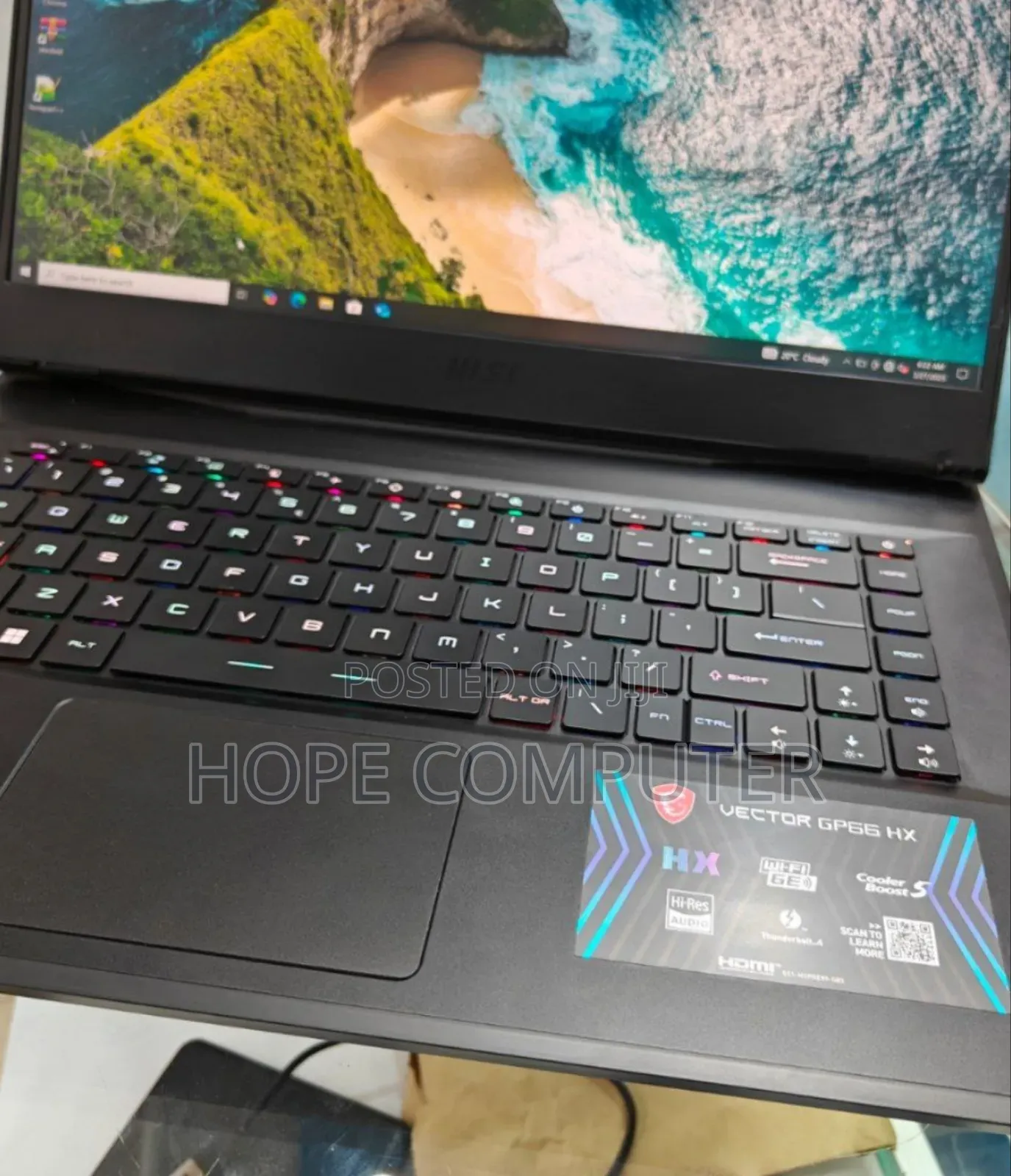 New Laptop MSI Vector GP66HX 12UGS 32GB Intel Core I7 SSD 1T