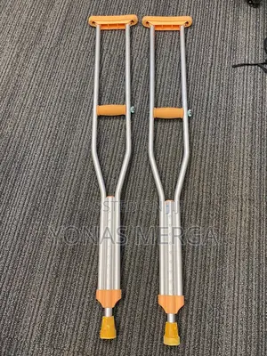 Photo - Axillary Crutch, Which Extends From the Floor to the Armpit