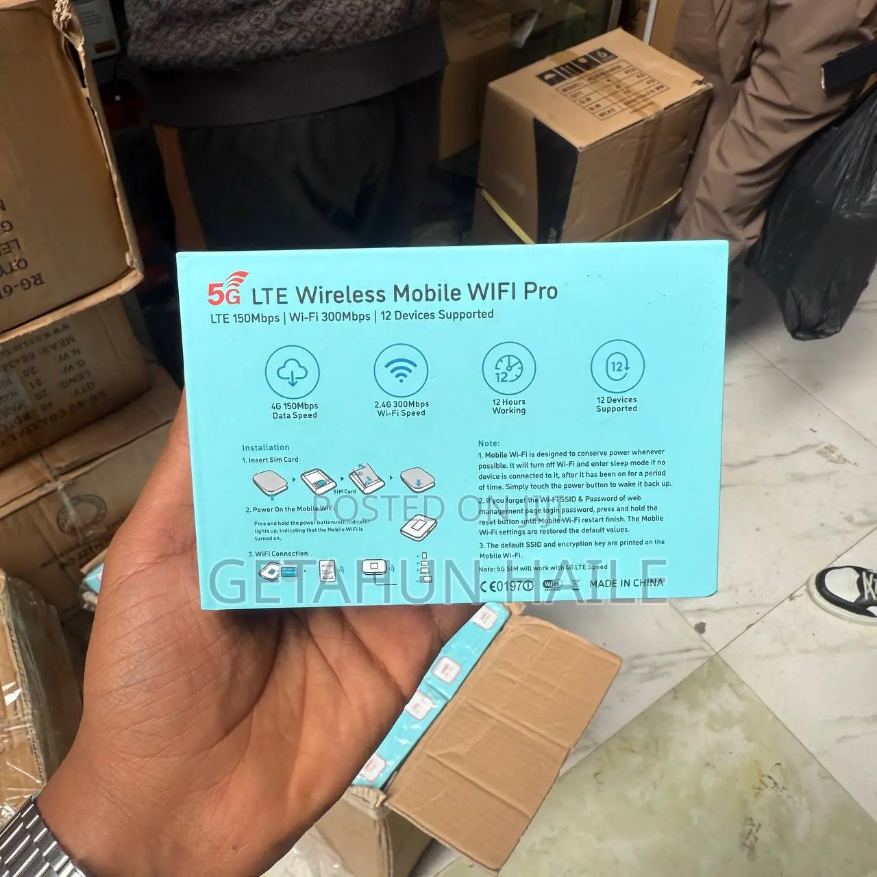 4g/5g Portable Router (Safaricom Ethio Telecom 4g/5g)