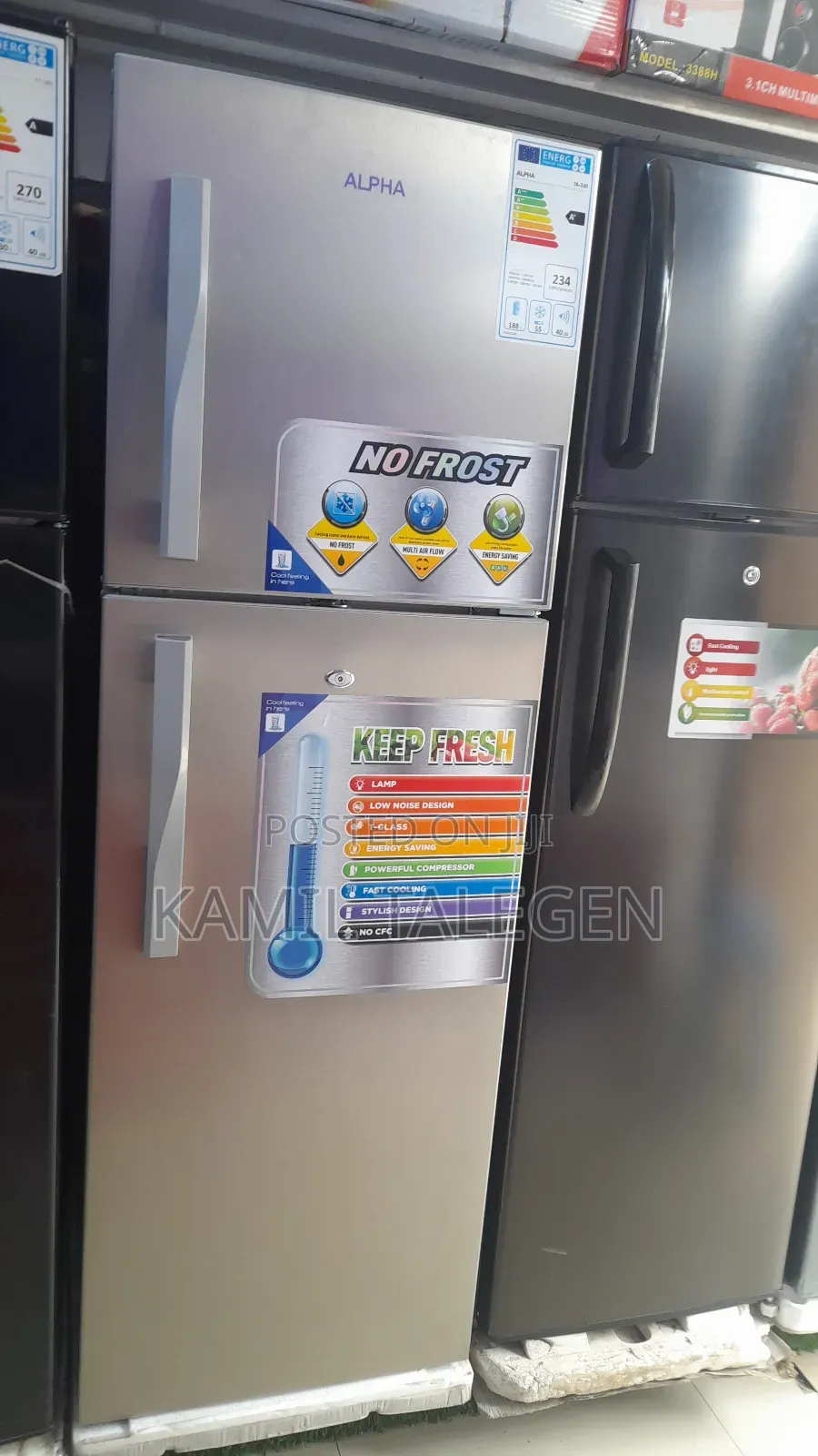 Alpha 330l Fan System Refrigerator