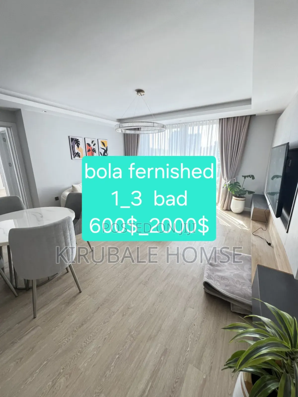 Furnished 2bdrm Apartment in Bole for rent