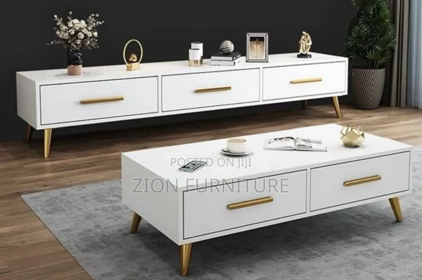 Table and Tv Stand Set