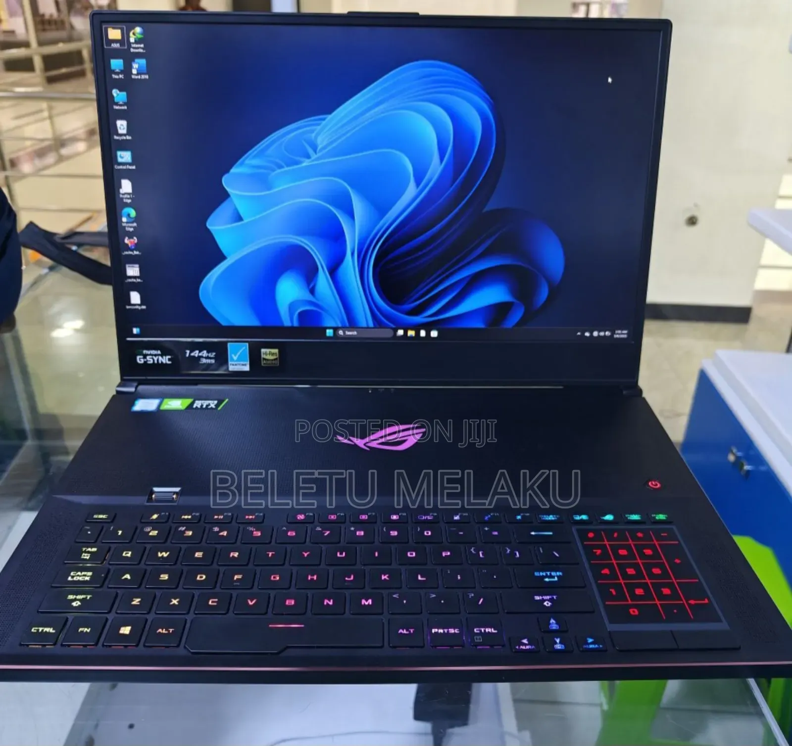 New Laptop Asus ROG Zephyrus S GX701 16GB Intel Core I7 SSD 1T