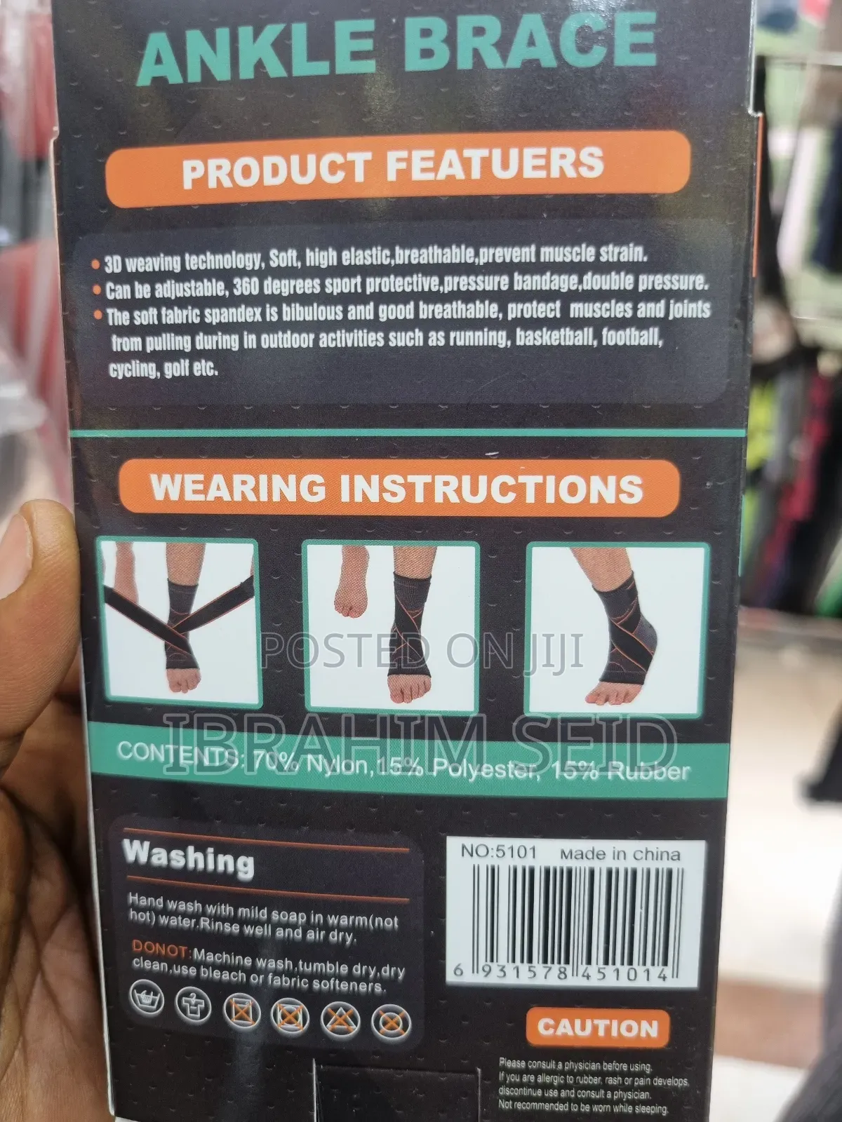 Ankle Brace, Designed for Dynamic Protection