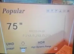 Popular 75 Inchi Double Glass Smart 2025 Tv